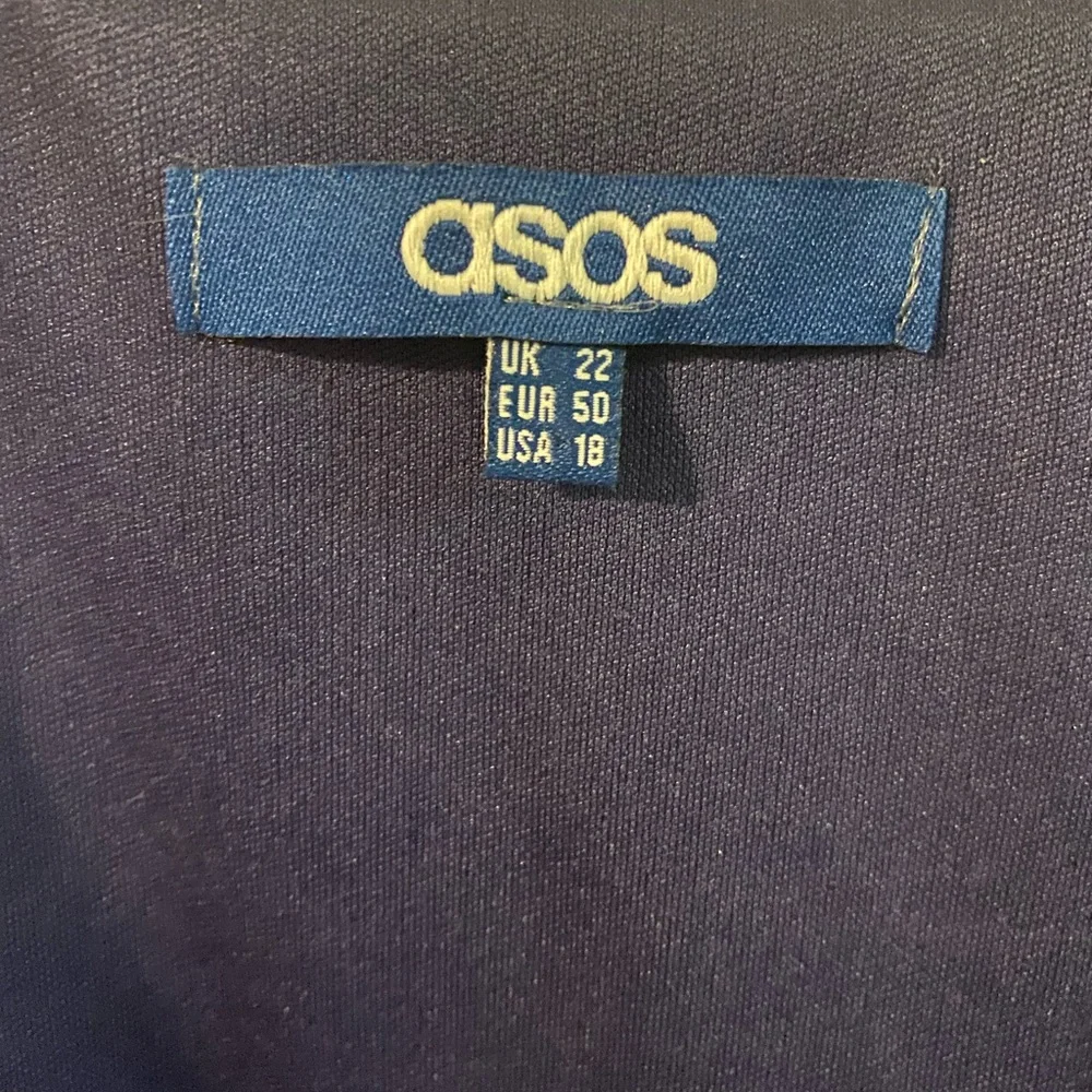 ASOS Deep Purple Wrap Dress with Silver Sequin Cuffs - Picture 4 of 4